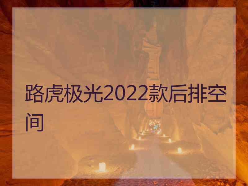 路虎极光2022款后排空间