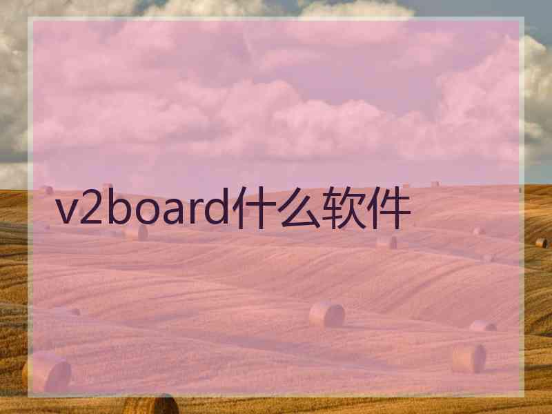 v2board什么软件