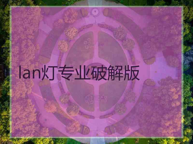 lan灯专业破解版