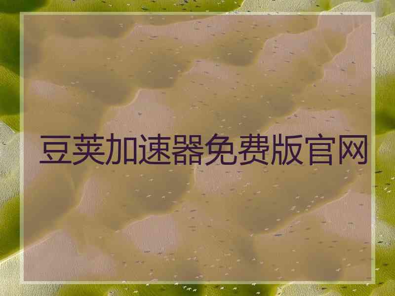 豆荚加速器免费版官网