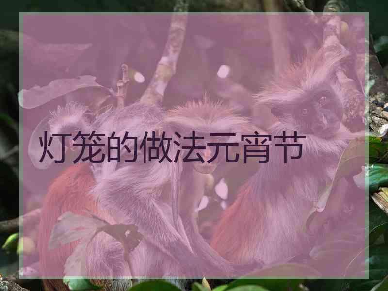 灯笼的做法元宵节