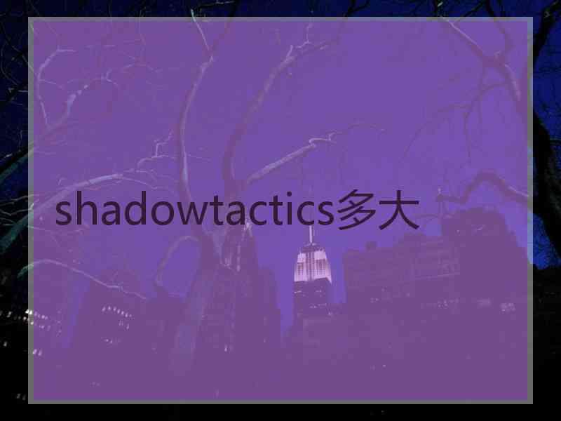 shadowtactics多大