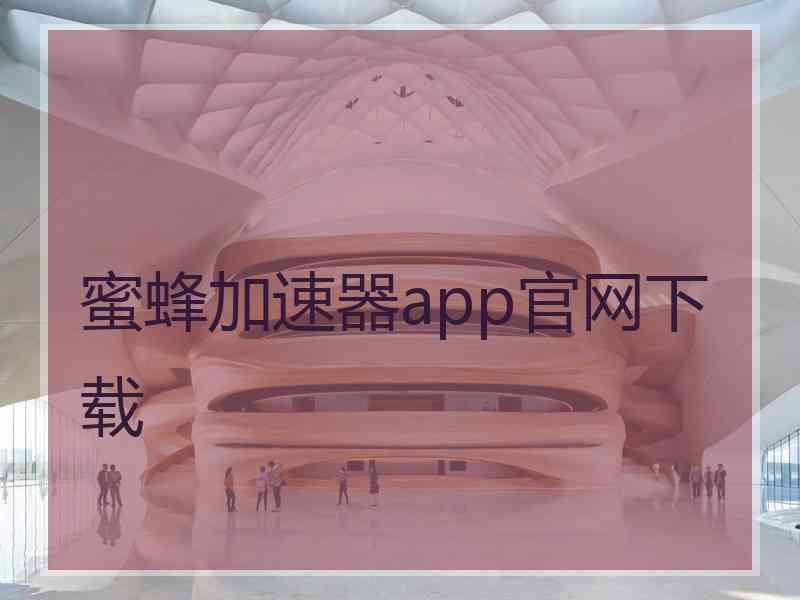 蜜蜂加速器app官网下载