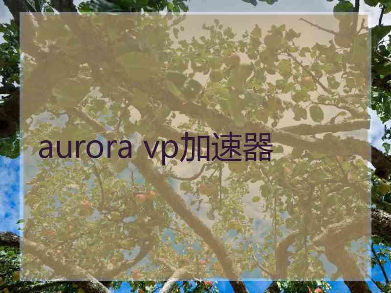 aurora vp加速器