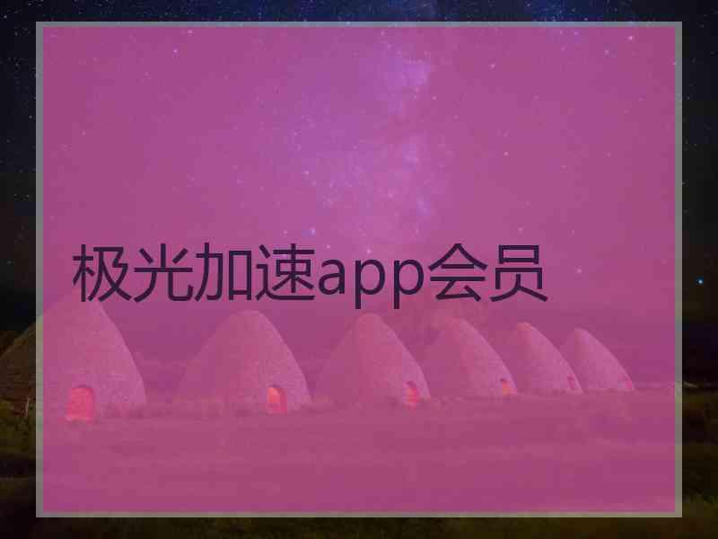 极光加速app会员