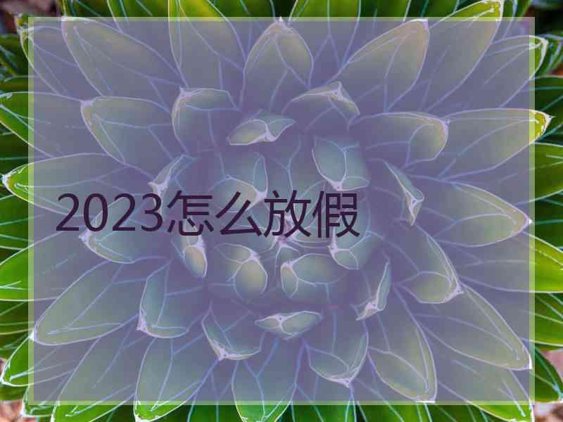 2023怎么放假