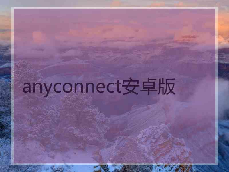 anyconnect安卓版