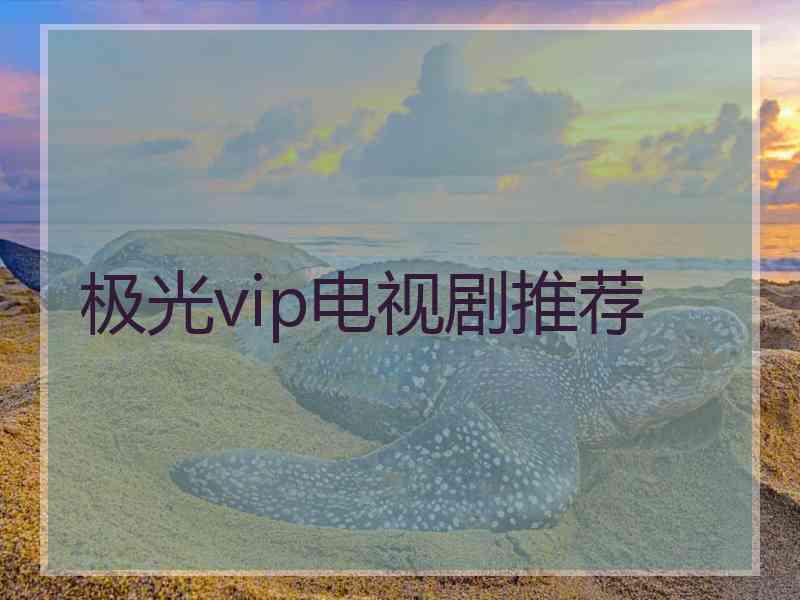 极光vip电视剧推荐