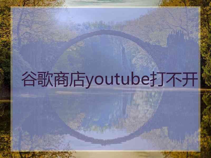 谷歌商店youtube打不开