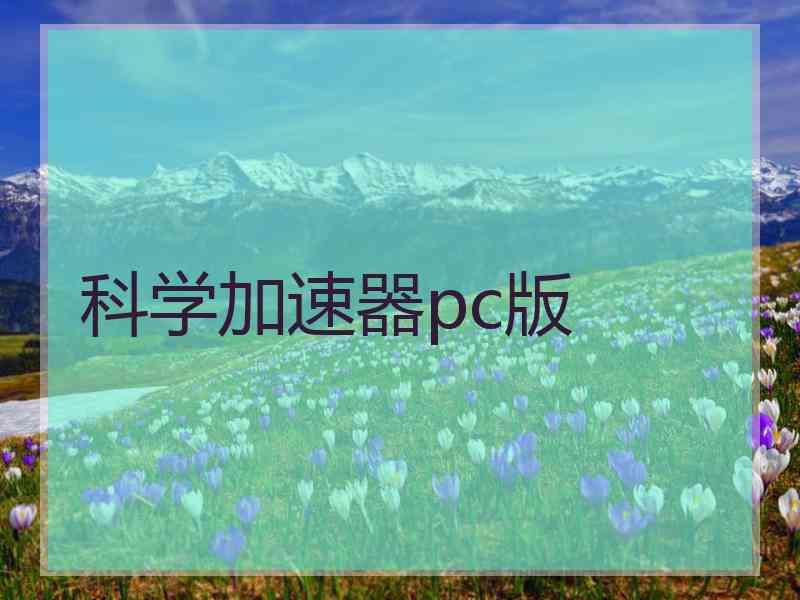 科学加速器pc版