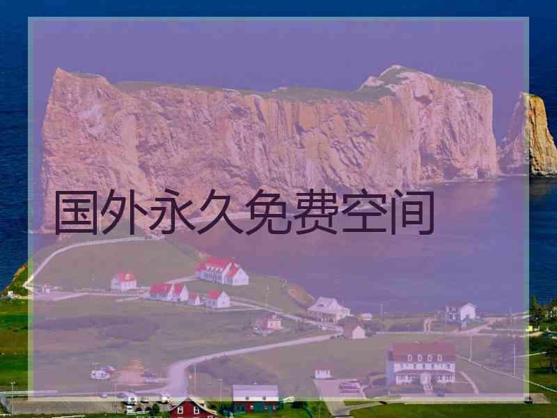 国外永久免费空间