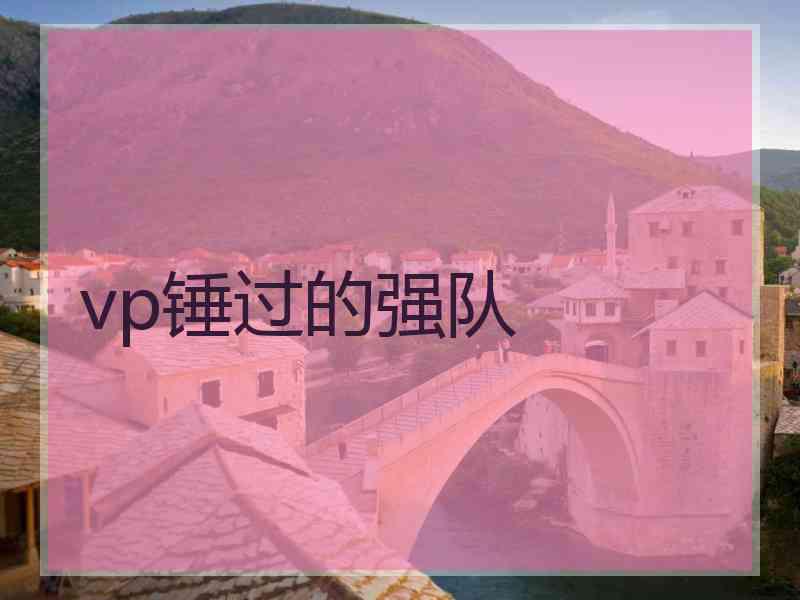 vp锤过的强队