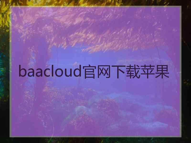 baacloud官网下载苹果