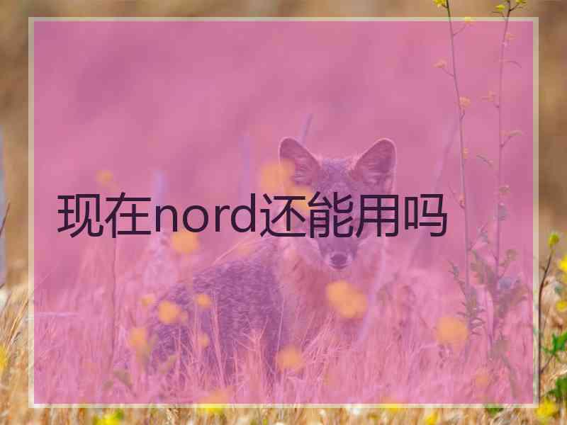 现在nord还能用吗