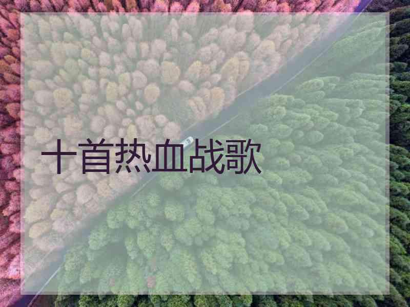 十首热血战歌