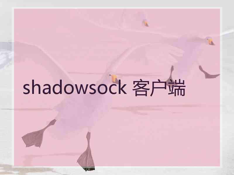 shadowsock 客户端