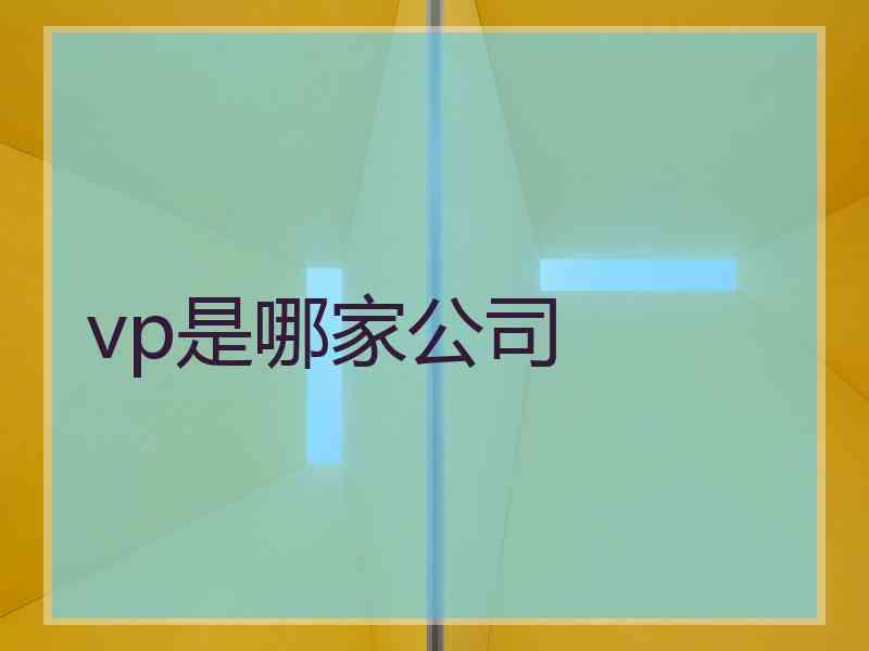 vp是哪家公司