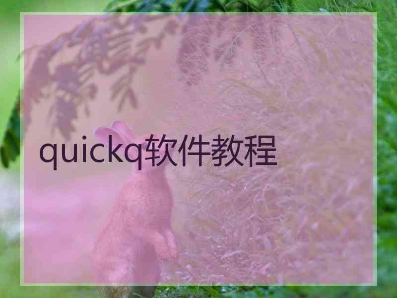 quickq软件教程