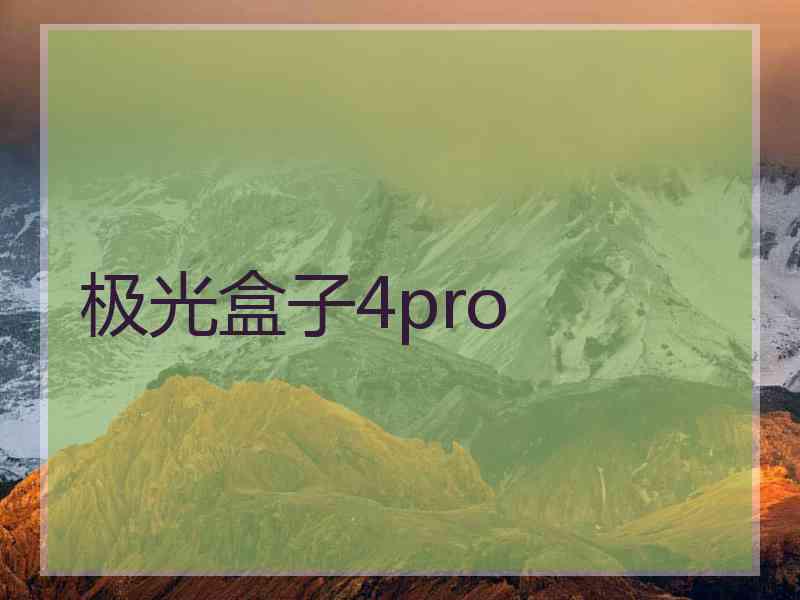 极光盒子4pro