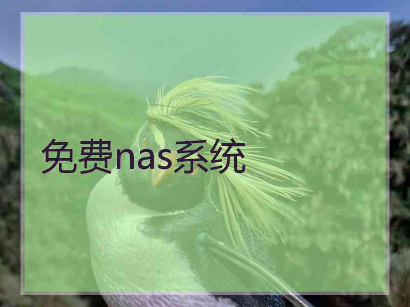 免费nas系统