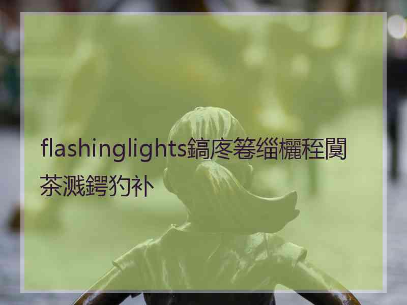 flashinglights鎬庝箞缁欐秷闃茶溅鍔犳补