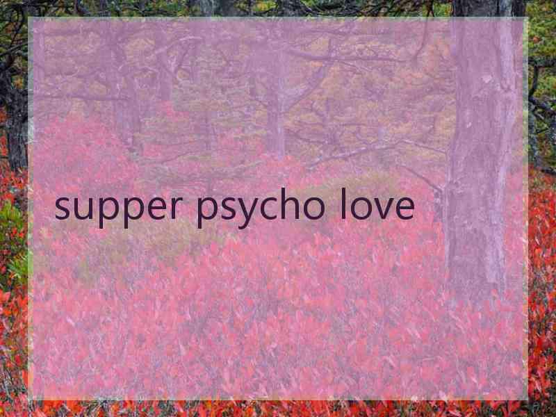 supper psycho love