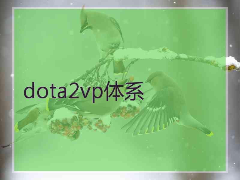 dota2vp体系