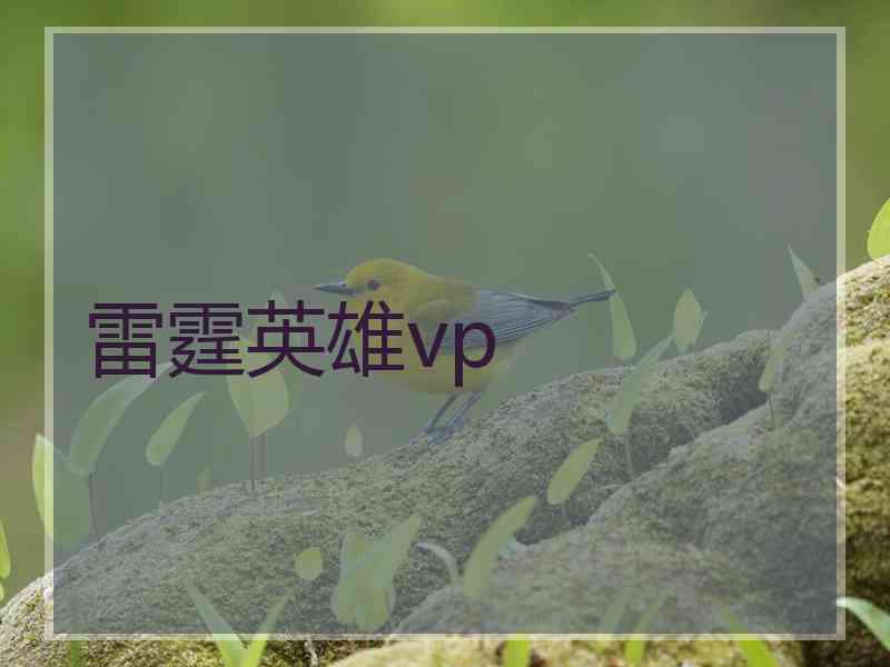 雷霆英雄vp