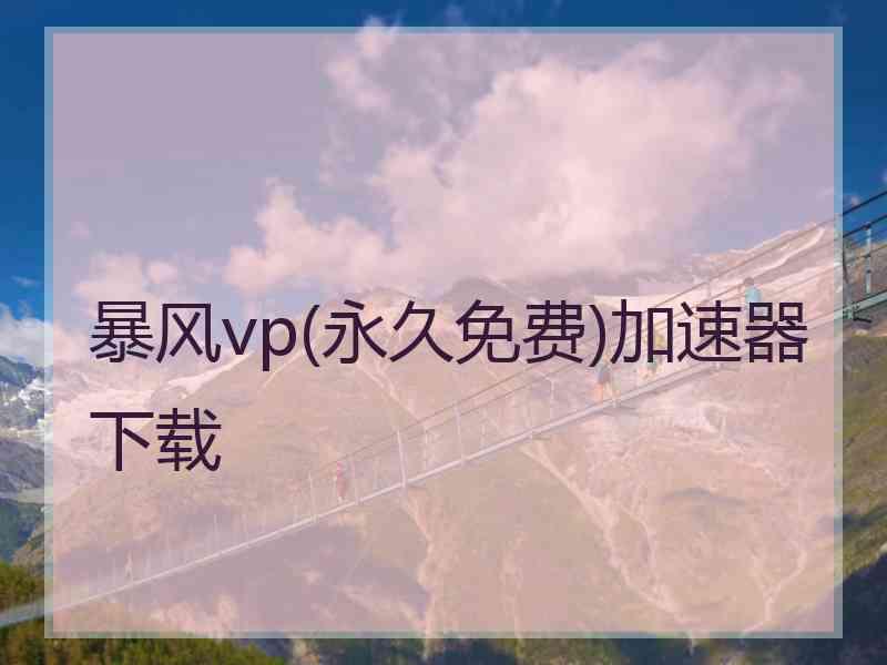 暴风vp(永久免费)加速器下载