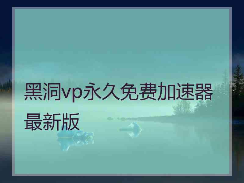 黑洞vp永久免费加速器最新版