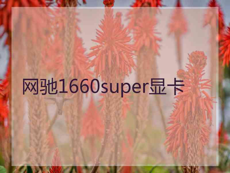 网驰1660super显卡