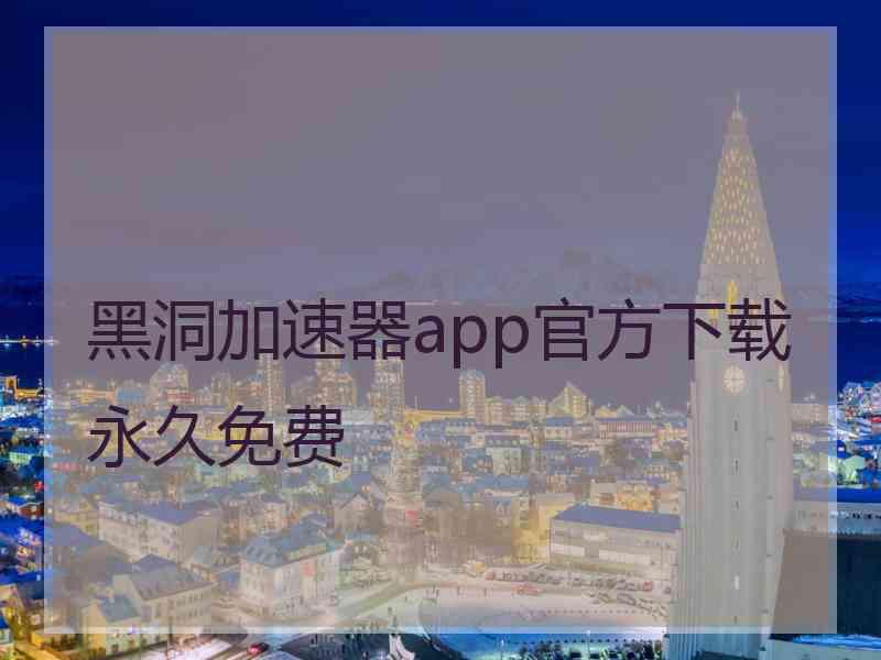 黑洞加速器app官方下载永久免费