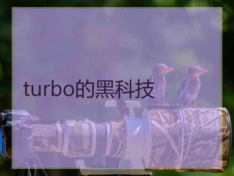 turbo的黑科技