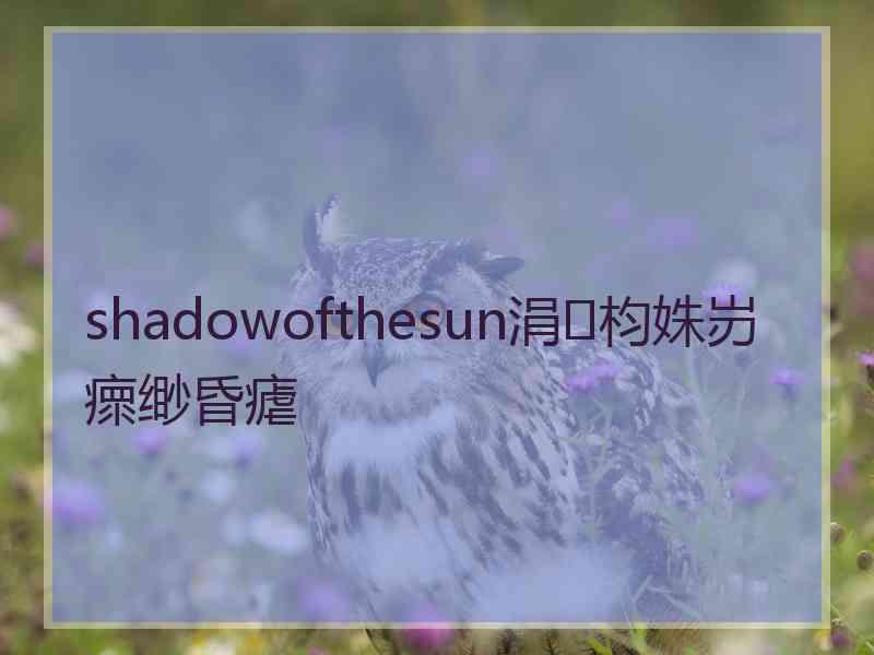 shadowofthesun涓枃姝岃瘝缈昏瘧