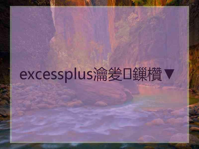 excessplus瀹夎鏁欑▼