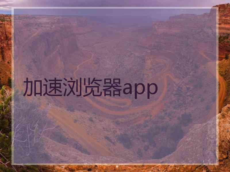 加速浏览器app