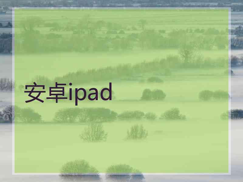 安卓ipad