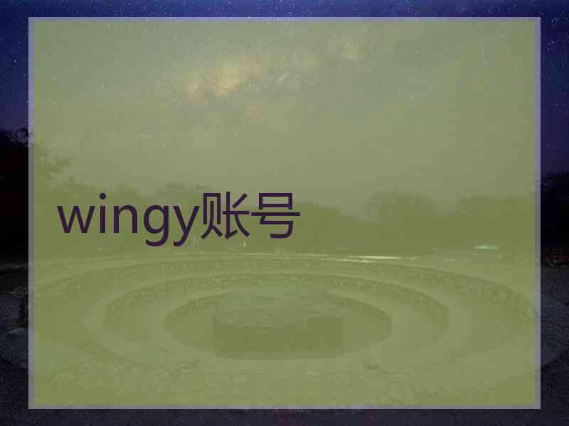 wingy账号