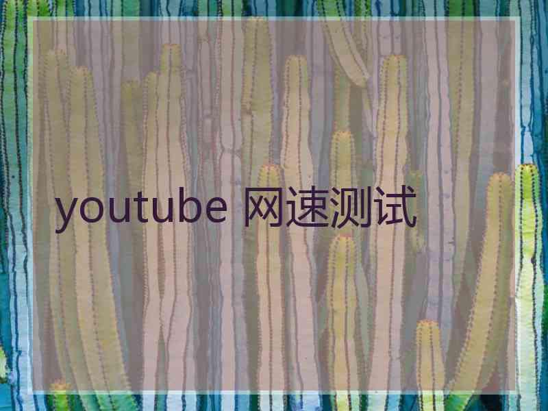 youtube 网速测试