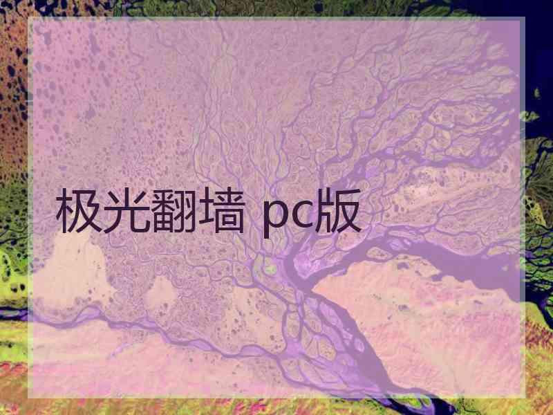 极光翻墙 pc版