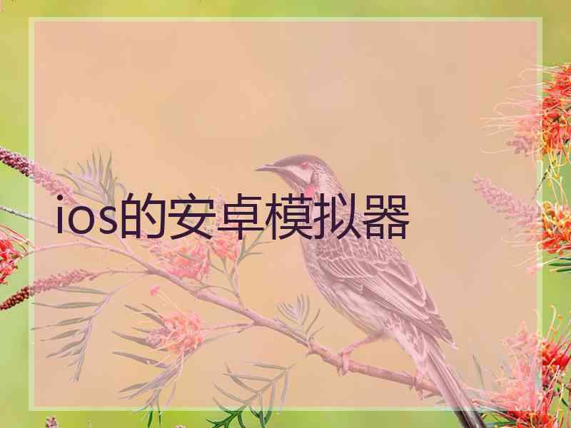 ios的安卓模拟器