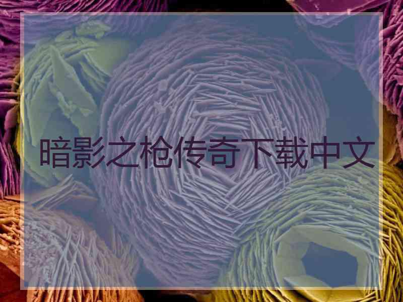 暗影之枪传奇下载中文