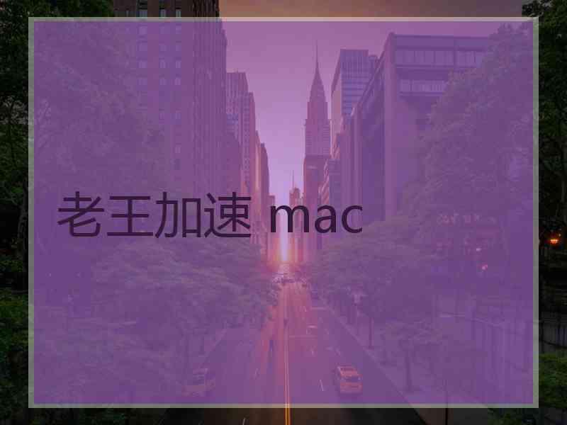 老王加速 mac