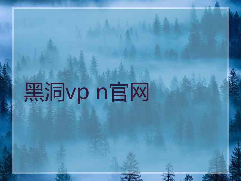 黑洞vp n官网