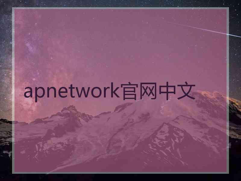 apnetwork官网中文