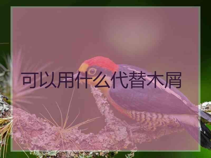 可以用什么代替木屑