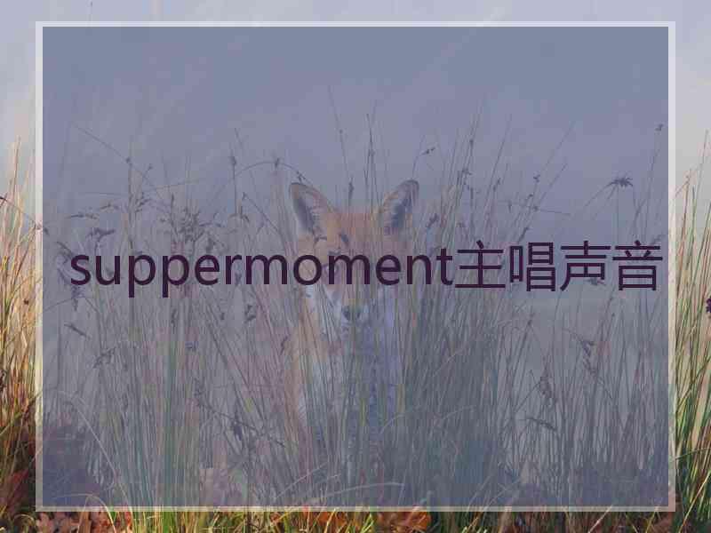 suppermoment主唱声音