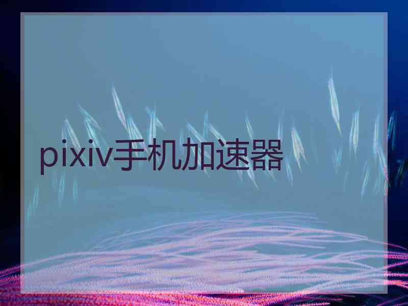 pixiv手机加速器