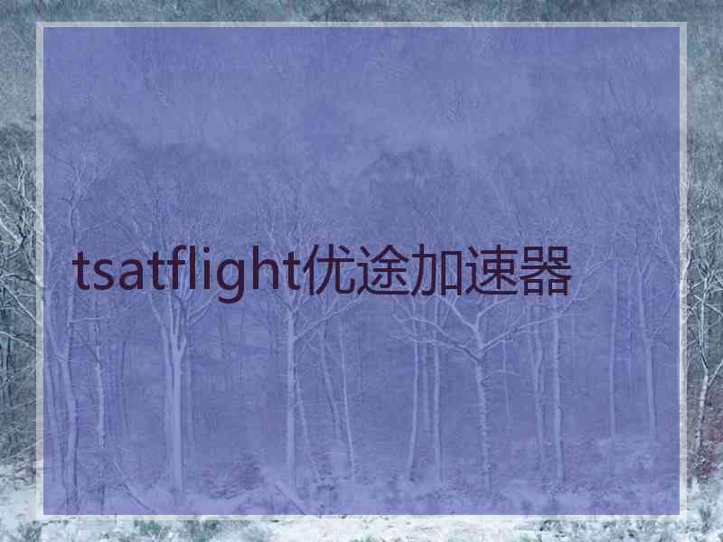 tsatflight优途加速器